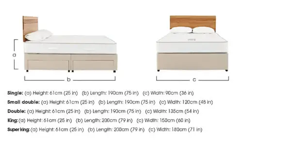 Divan Bed with Mattress - Image 2