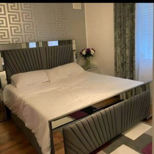 Moonlight Mirror Bed with Mattress