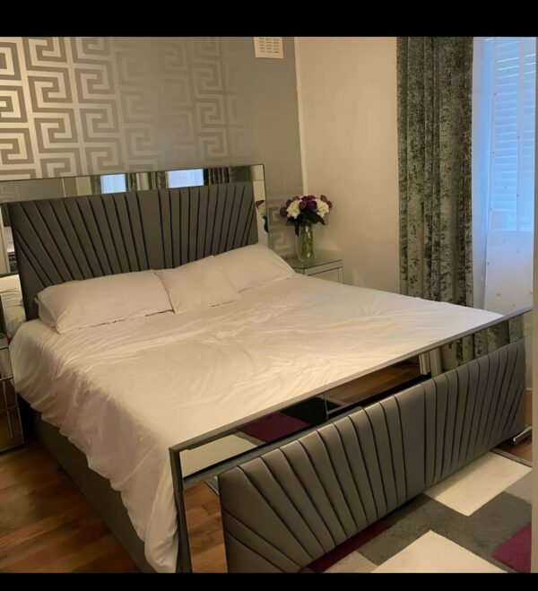 Moonlight Mirror Bed with Mattress