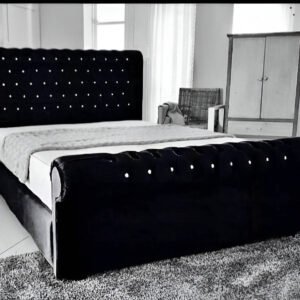 Sleigh Bed with Mattress