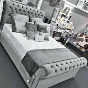 Sleigh Bed with Mattress