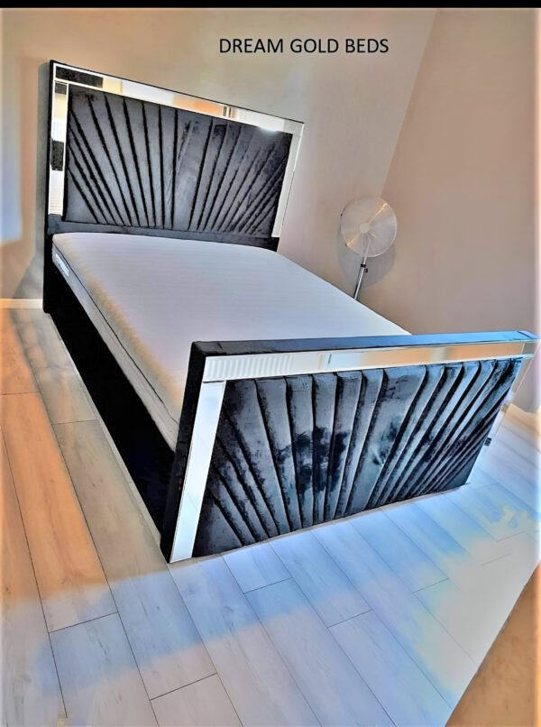 Moonlight Mirror Bed with Mattress