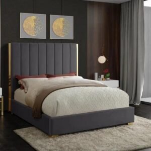 Classic Golden Bed with Mattress