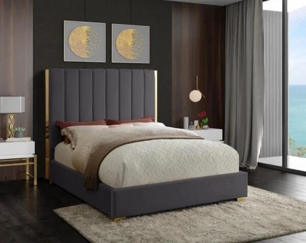 Classic Golden Bed with Mattress
